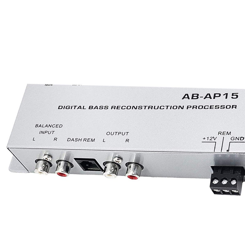 Audiobank 1/2 Din Car Audio Digital Bass Processor, Sound Restoration & Crossover for Car Subwoofer with Bass Knob/Input Level: 15V RMS & Output Level: 13.5V Peak - Image 3